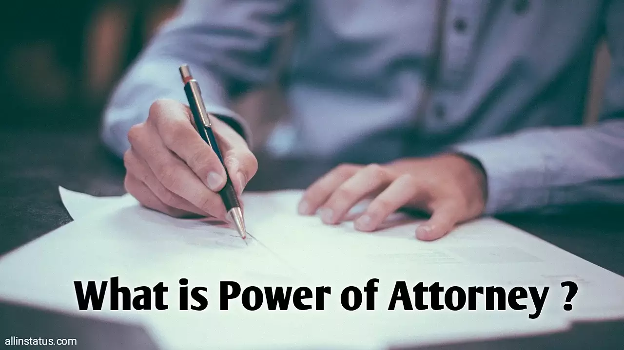 Power of Attorney information in english