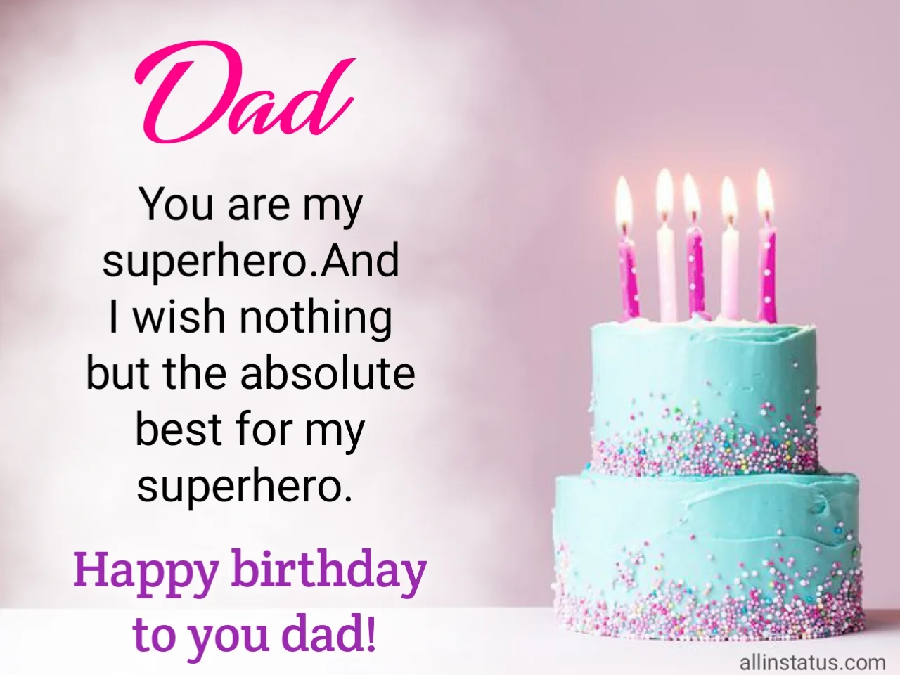 birthday wishes for father in English