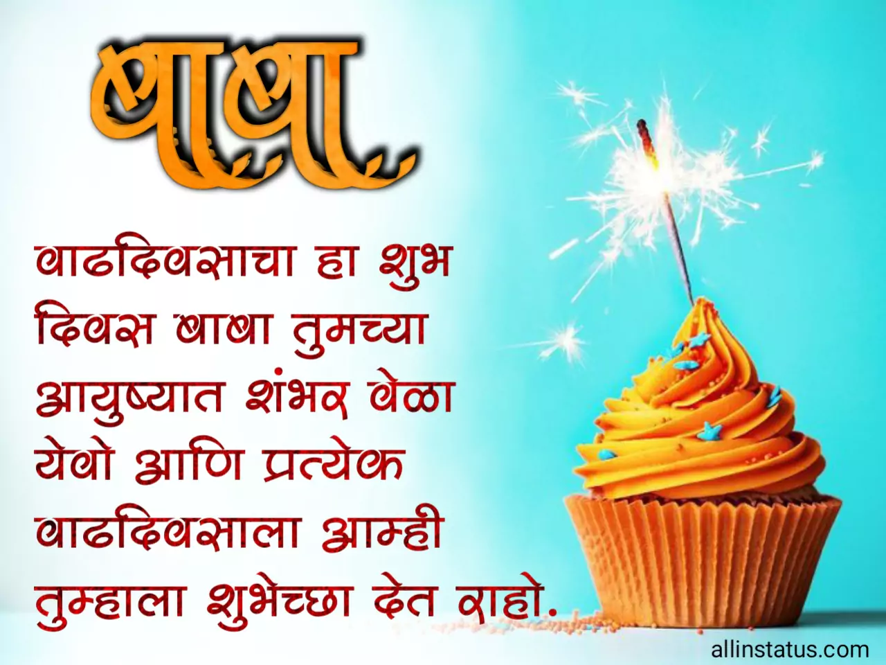 Happy birthday wishes for father in marathi